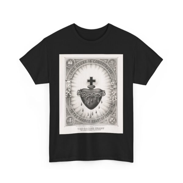 Sacred Heart Graphic Unisex Heavy Cotton Tee - Vintage Design